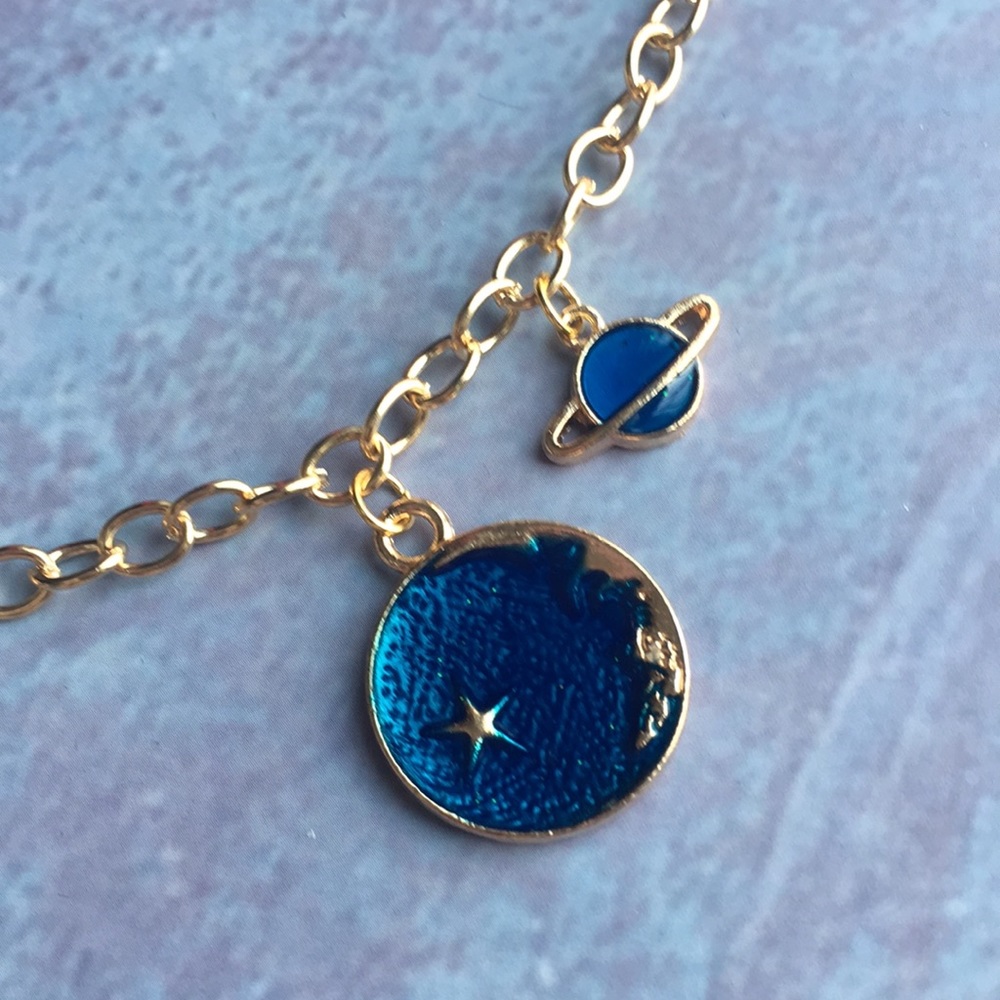 NEW Handcrafted Gold Link Charm Bracelet